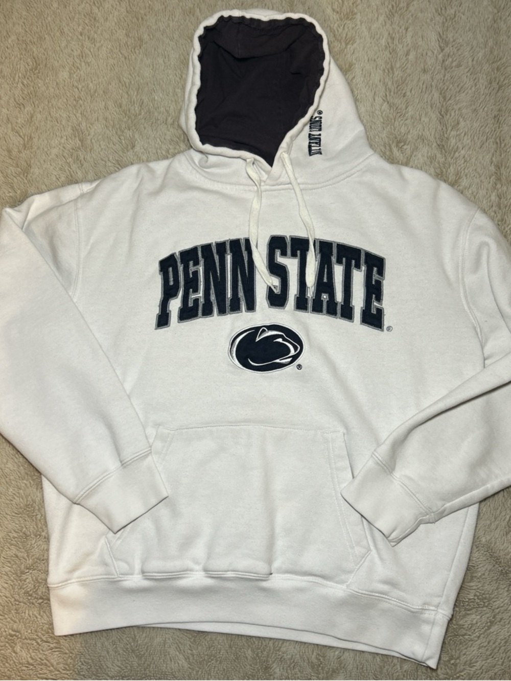 Penn State White Pullover Hoodie with Collegiate Logo